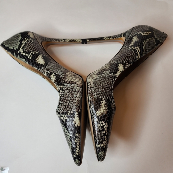Sam Edelman 9W Green Black Snake Print Hazel Heels Stilletos - Picture 9 of 16